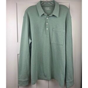 UNTUCKit Men's Heavyweight Polo Sea Green Size XL